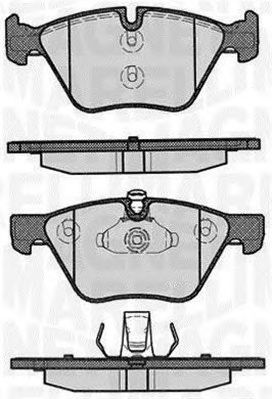 MAGNETI MARELLI 363916060156 -  Комплект тормозных колодок, дисковый тормоз